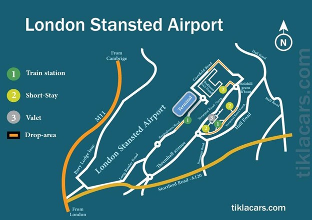 Stansted Airport Map